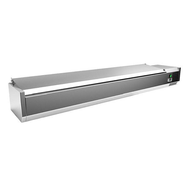 Gastro-Inox top réfrigération 10x GN1/4 avec couvercle, 209.201