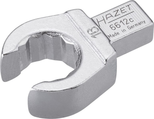 Clé polygonale à insert Hazet, ouverte, carré d'insertion 9 x 12 mm, profil extérieur à double hexagone, 16 mm, 6612C-16