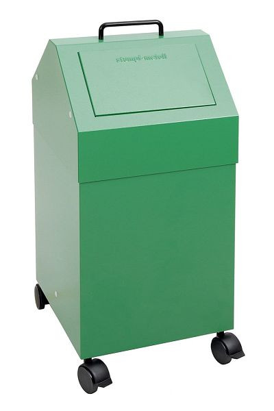 tri des déchets contondants 45, mobile, RAL 6024/6024, 45 litres, 630-045-2-0-624