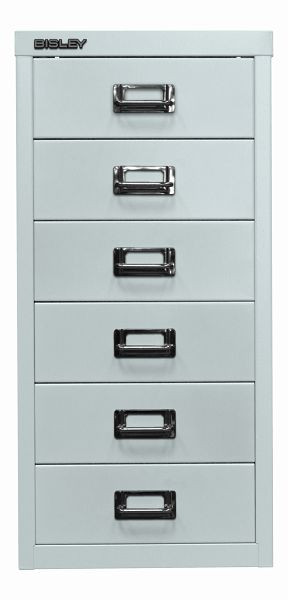 Bisley MultiDrawer ™, série 29, A4, 6 tiroirs, gris clair, L296645