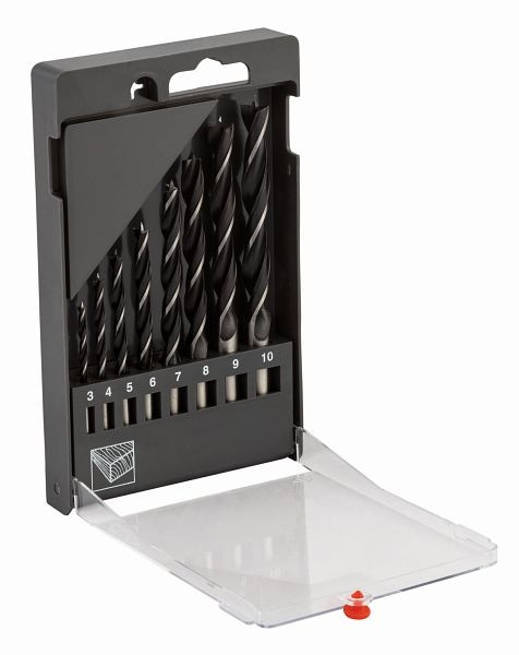 Jeu de forets hélicoïdaux Bahco pour le bois, 8 pièces, 9646-SET-8