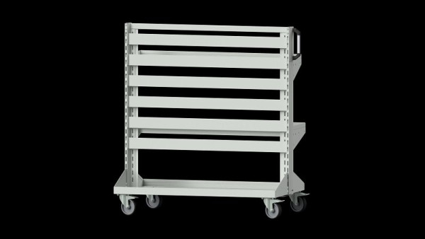 Chariot de base pour établis ANKE, modèle 504, 1250 x 720 x 1350 mm (AM 1211), RAL 7035, 962.106