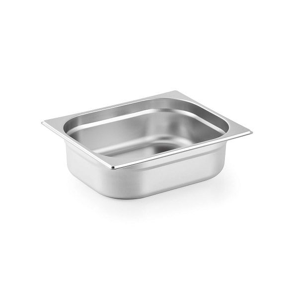 Vaiotec TOPLINE Bac gastronorme GN 1/2 - 100 mm, acier inoxydable AISI 304, 32,5x26,5x10 cm, 10620