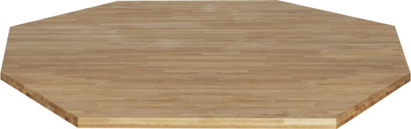Panneau octogonal en hêtre massif RAU, longueur de bord 1250 mm x S 40 mm, B-125-125-8-40