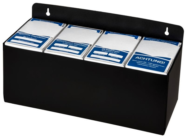 Boîte de rangement Eichner (4 pièces) pour autocollants de service client, L : 285 mm H : 110 mm P : 115 mm, 9220-00049