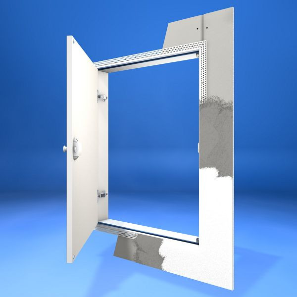 Porte à hauteur de genou Wellhöfer, au ras du mur avec fermeture PushLock, ouverture murale 60 x 80 cm, 495