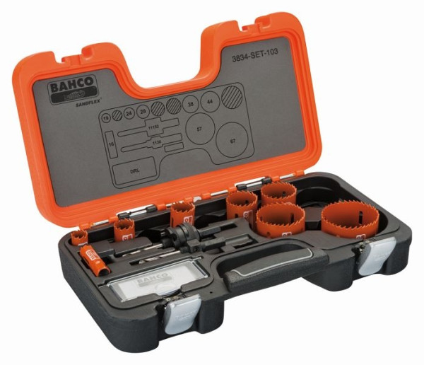 Jeu de scie cloche Bahco, 11 pièces, 3834-SET-103