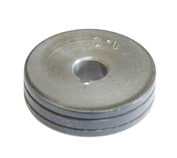 Rouleau d'alimentation ELMAG 1,6 mm DMS452/450/600 (Ø extérieur 31,5 mm/Ø intérieur 10 mm, largeur 20 mm), 'HALF ROUND GROOVE-GROOVED' pour DMS 452 450 & 600 D44, 54740