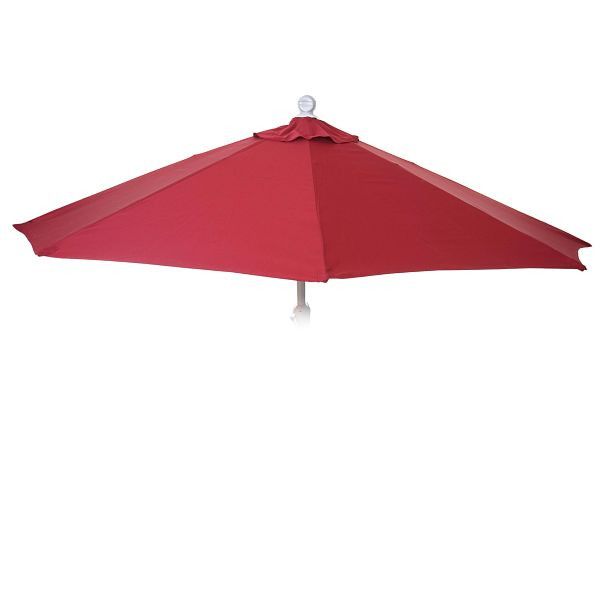 Housse de rechange Mendler pour parasol semi-circulaire Parla, housse de rechange pour housse de parasol, 270cm tissu/textile UV 50+ 3kg, bordeaux, 81663