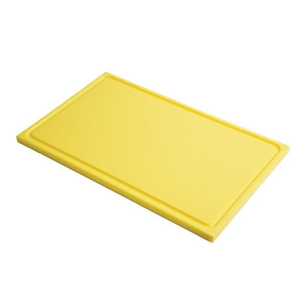 Planche à découper Gastro M avec rainure de jus GN1 / 1 jaune, GN333