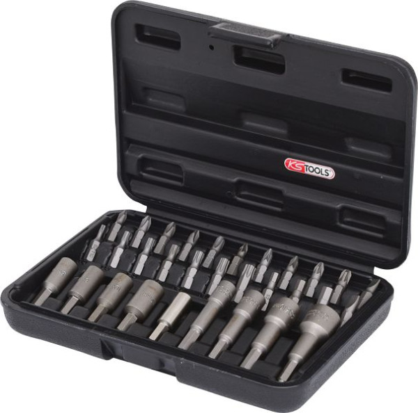 KS Tools Jeu d'embouts et d'outils à visser 1/4", 31 pièces, 122.2100