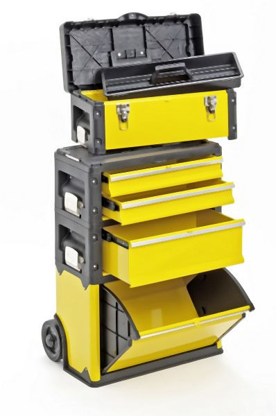 Chariot à outils Metra, 4 compartiments 1k.1.2.1 jaune, 10503
