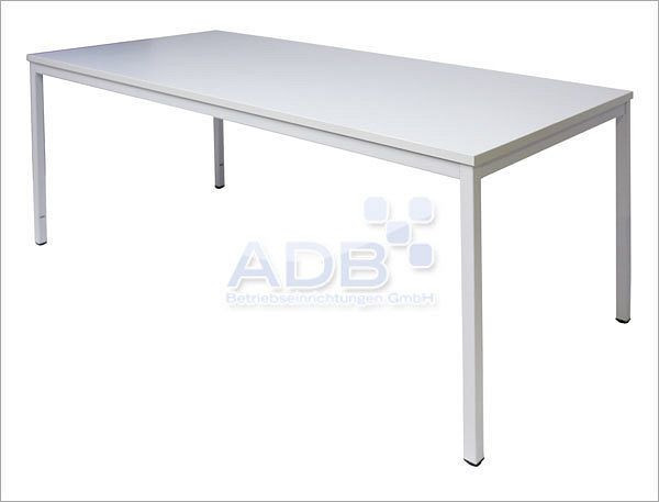 Table tubulaire en acier ADB 1600mm x 800mm x 750mm, 78520