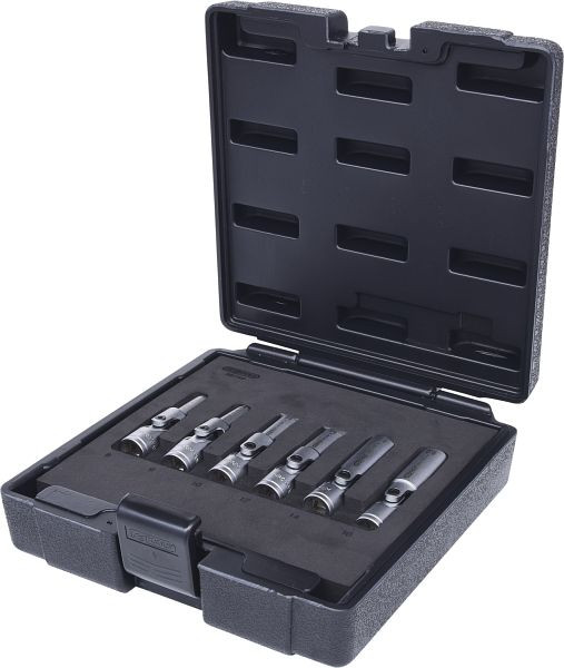 KS Tools Jeu de douilles pour bougie de préchauffage 3/8", courtes, 6 pièces, 500.7300