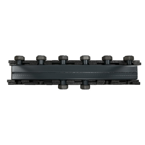 Barre de distribution de circuit de chauffage Solarbayer ECO pour 3 circuits, thermiquement séparés, avec boîtier isolant, 500008400