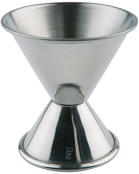 Mesure-barre APS, Ø 6 / 5 cm, hauteur : 6 cm, acier inoxydable, poli, volume : 2 / 4 cl, 93116