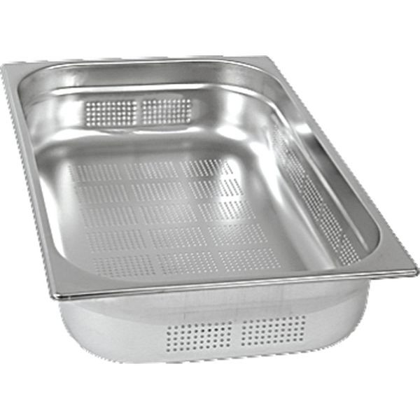 Bac gastronorme Stalgast série STANDARD, GN 1/1 (100mm), perforé, GN0311100