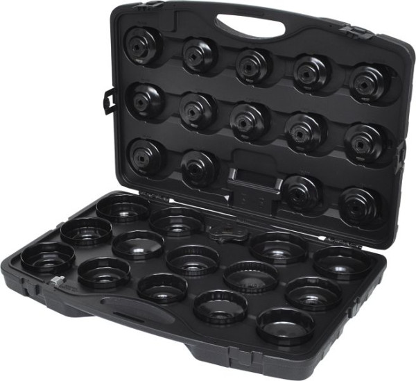 KS Tools Jeu de clés pour filtre à huile 3/8", 30 pièces, 150.9350