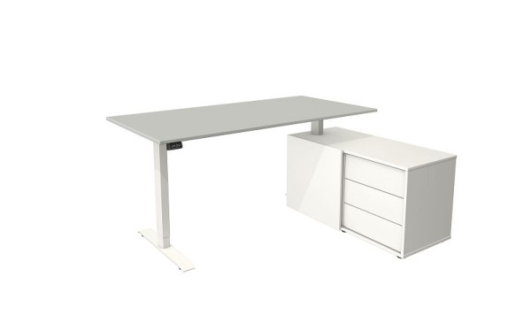 Kerkmann poste de travail complet Move 1, blanc/gris clair, 10216011