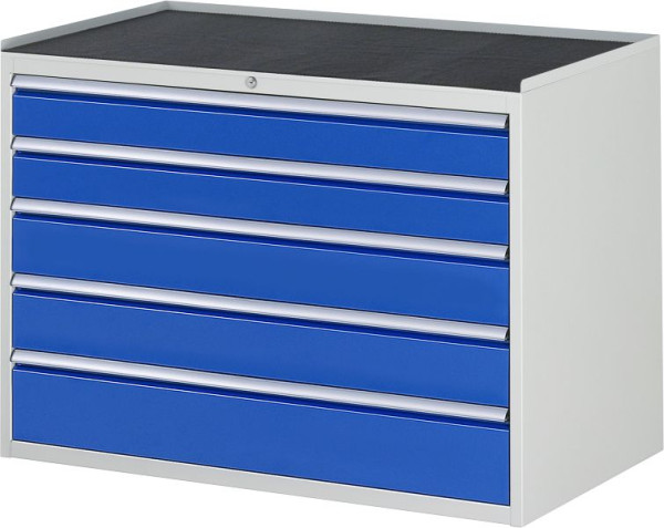 Armoire à tiroirs RAU série 7000, L1145 x P650 x H825mm, support métallique, hauteur 25 mm, tiroirs : 2xH120, 2xH150, 1xH180 mm, 13-XXL5.11A-MT.11