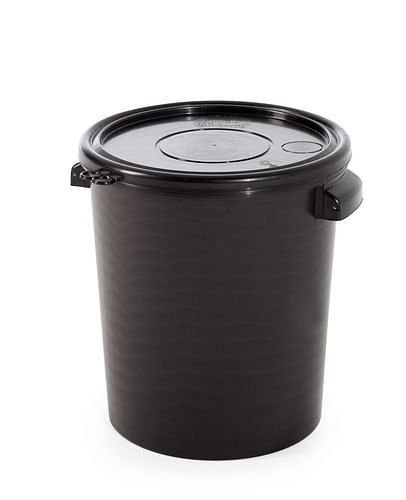 Hobbock DENIOS UN en polypropylène (PP), volume de 30 litres, noir, conducteur, 251-298