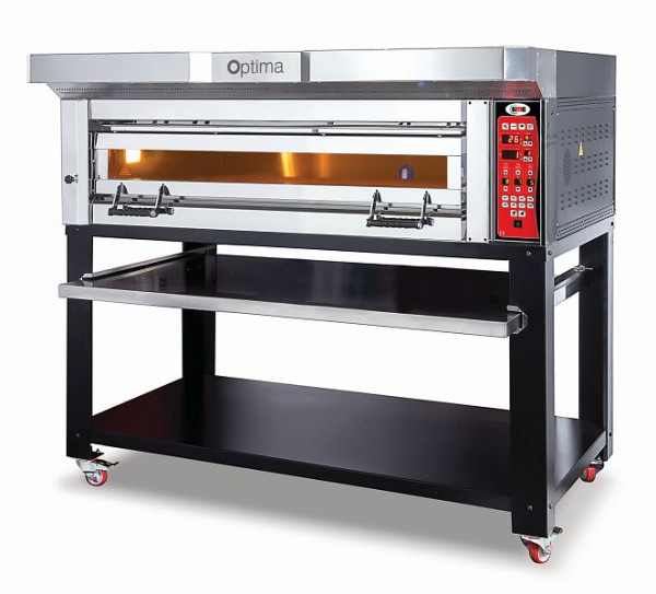 Four à pizza GMG Optima - 128, 1 chambre de cuisson, avec châssis, PB 1T 128