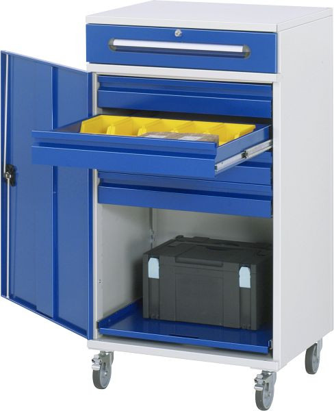 Bureau debout avec armoire latérale RAU - modèle 33, L650 x P520 x H1185 mm, 07-650-M33F.11