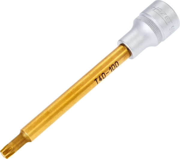 Douille tournevis Hazet TORX®, carré creux 12,5 mm, profil intérieur TORX®, T40, version extra longue, 992SLG-T40