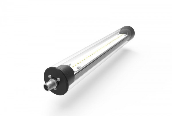 ELMEKO Lampe de machine à LED LMR-330-MG, 24V CC 6W, IP67, verre, transparent, longueur 328 mm, MR.330.MGK