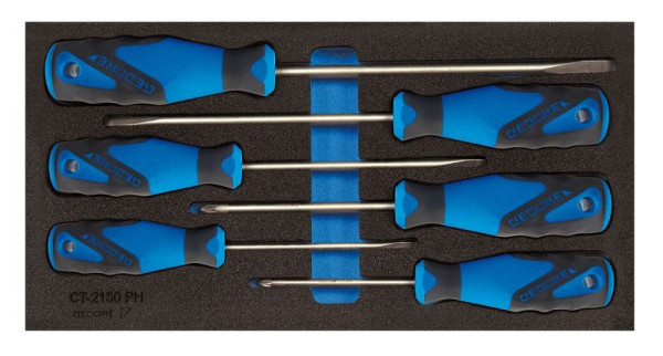 GEDORE insert en mousse vide, jeu de tournevis, 2322528