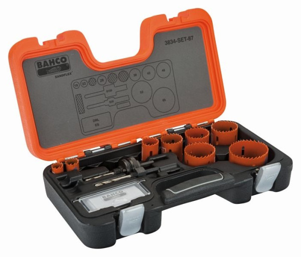 Jeu de scies cloches Bahco, 12 pièces, 3834-SET-87