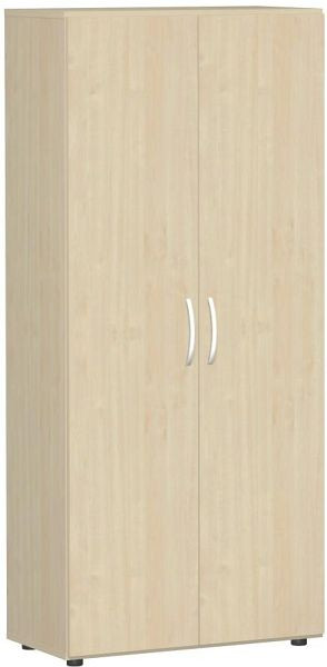 armoire à double porte geramöbel avec pieds, amortisseur de porte inclus, verrouillable, 800x420x1808, érable/érable, S-385100-AA