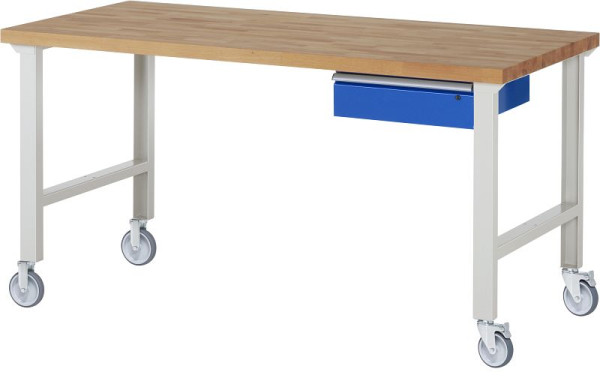 Etabli mobile RAU 7001A1, 2000x900x1000mm, 2 roulettes fixes et pivotantes chacune, 05-7001A1-209B4S22.11
