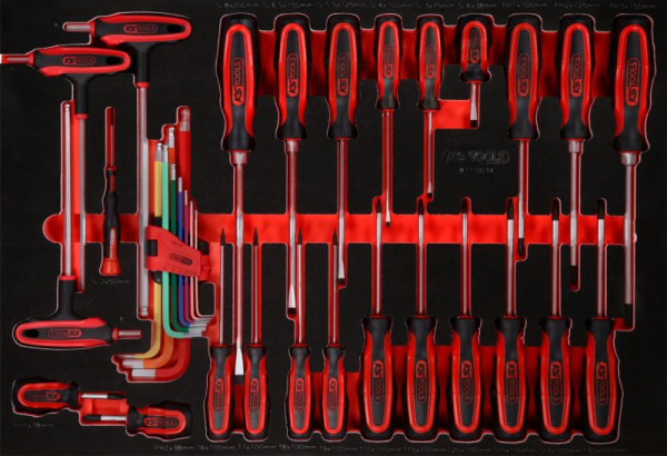 KS Tools PERFORMANCEplus jeu d'outils tournevis 34 pièces, 811.0034