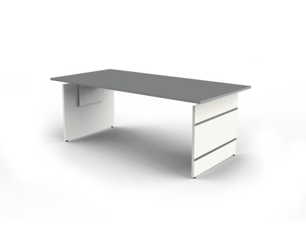 Kerkmann bureau d'appoint réglable en hauteur extra large, forme 4, L 2000 x P 1000 x H 680-760 mm, graphite, 11415812