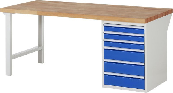 Etabli RAU série 7000 - modèle 7515, L2000 x P900 x H890 mm, base système L2000 x P850 x H850 mm, 03-7515A1-209B4M.11