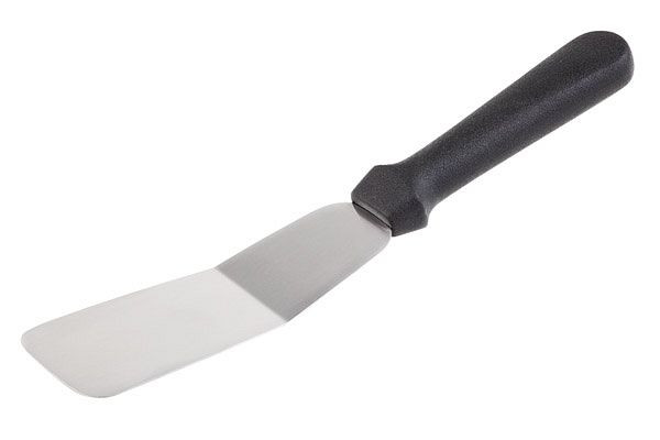 Spatule APS, 15 x 6 cm, lame flexible en inox, manche en polypropylène antidérapant, noire, 88933