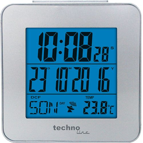 Réveil radio-piloté Technoline, dimensions : 80 x 83 x 22 mm, WT 268