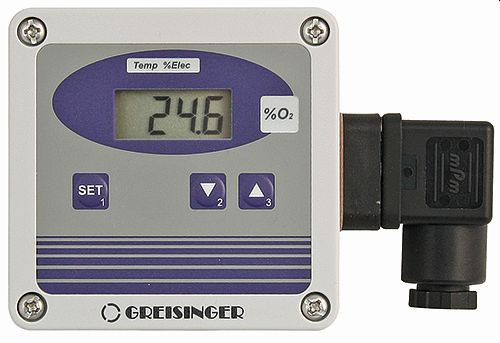 Transducteur de mesure d'oxygène Greisinger OXY 3690 MP, pour la mesure de l'oxygène atmosphérique, avec sonde de mesure, 602027