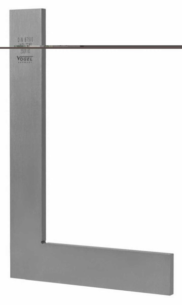 Vogel Germany angle de contrôle DIN 875, GG 0, 100 x 70 mm, plat, acier normal, 310012