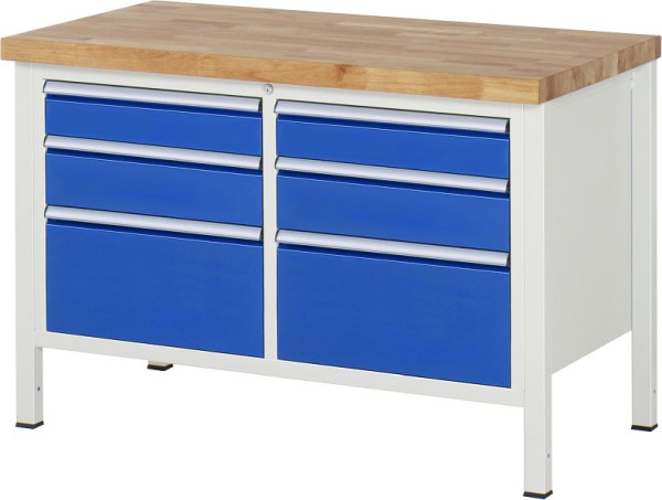 Etabli RAU série 8000 - modèle 8475, L1250 x P700 x H840-1040 mm, 13-8475A2-127B4H.11