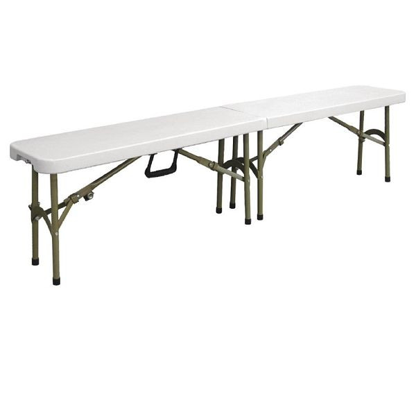 Banc pliant Bolero blanc 182.9cm, Y817