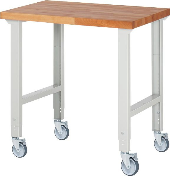 Etabli mobile RAU (réglable en hauteur) 7000-1, 1000x700x950-1000mm, 4 roulettes pivotantes, 05-7000-1-107B4H4.12