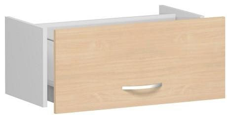 tiroir à dossiers suspendus geramöbel pour largeur d'armoire 800 mm, sans butée d'arrêt, pour 2e, 3e ou 4e hauteur de dossier, 1 hauteur de dossier, hêtre, S-381705-B