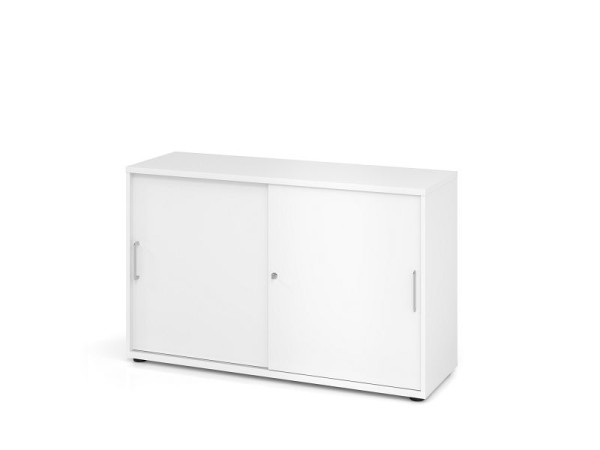 Armoire à portes coulissantes Hammerbacher 1752S BS, 2 OH, corps : blanc / façade : blanc, 120 x 40 x 74,8 cm (LxPxH), V1752S/W/W/BS