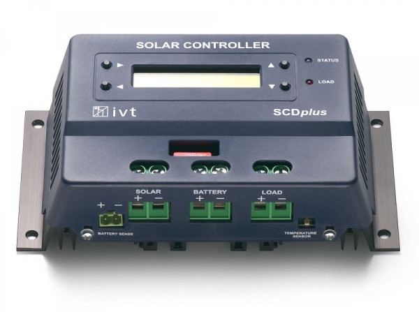 Régulateur solaire IVT SCDplus 12 V/24 V, 40 A avec écran, 200043