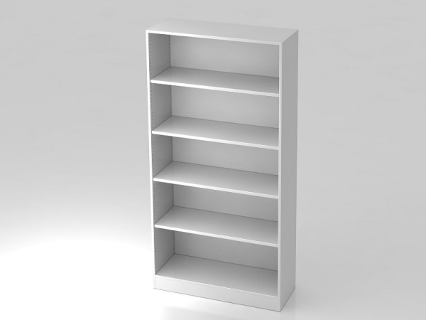 Étagère Hammerbacher large 5OH, panneau de base blanc, 100x40x200,4 cm (LxPxH), V6400/W