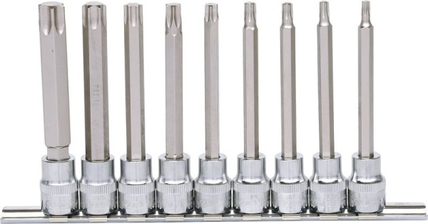 KS Tools 3/8" CHROMEplus jeu de douilles Torx, longues, 9 pièces T20-T60, 918.1550