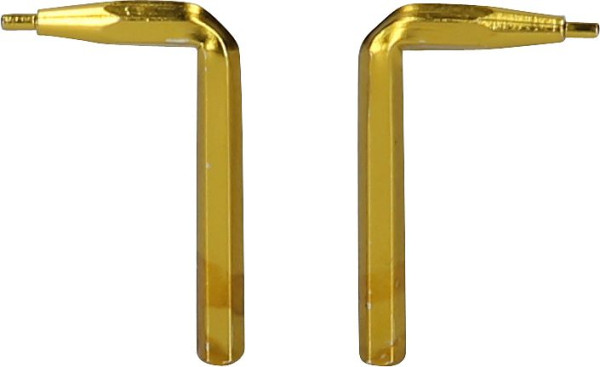 KS Tools paire d'embouts pour pince-étau à double articulation, 1,0 mm, coudée à 90°, 500.7018