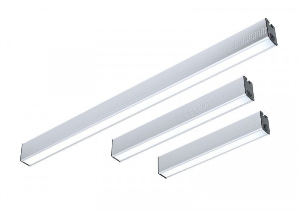 LED2WORK Arbeitsplatzleuchte PROFILED DC 1200mm, 5200-5700K, Abdeckung Mikroprismen, 32W, 24V DC, 150814-01